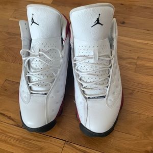 Red And White Jordan 13s